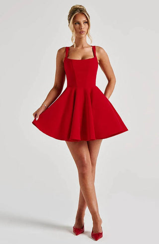 Eclipsera Mini Dress – Red