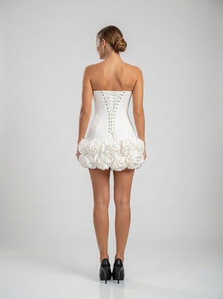 שמלת מיני מחוך עם קפלים של ויויאן