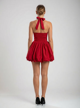 שמלת מיני סלסטין – אדום