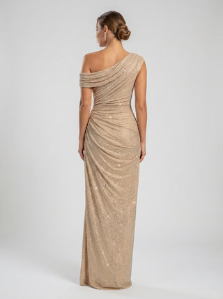 שמלות כתף אחת אורס — ברק זהב