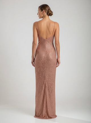 NOVA Rhinestone Slip - Rose Gold
