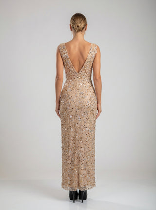 שמלות עמוד פייטים של לומייר