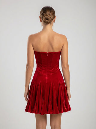 Ravelle Velvet Corset Mini Dress