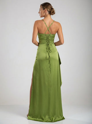 שמלת ולוריה – ירוק זית