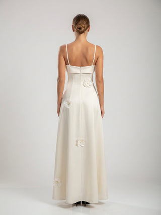 שמלת אפליקציה פרחונית של Elowen