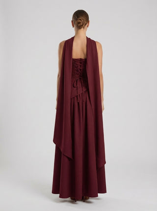 Seraphine Gown – Burgundy