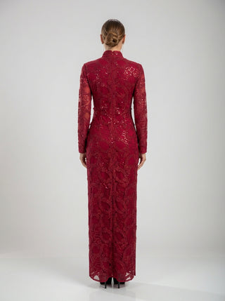 שמלת עמוד תחרה של סלסט