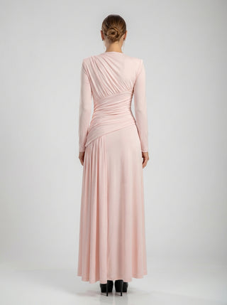 שמלת אמארה בצבע סומק