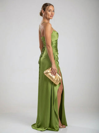 שמלת ולוריה – ירוק זית