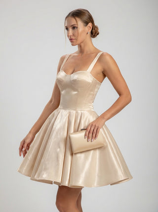 Margaux Satin Corset Mini Dress