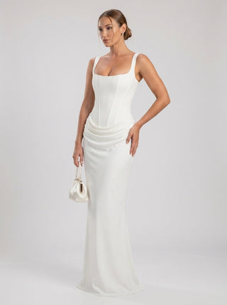 Nocturne Corset Gown – White