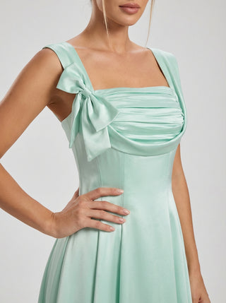 שמלת קשת עם נצנצים בצבע מנטה