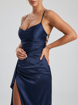 שמלת ולוריה – כחול כהה