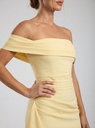 שמלת מרסלין – צהוב לימון