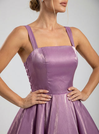 שמלת מיני מחוך סאטן לילך