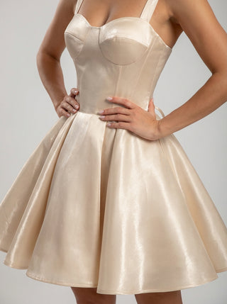 Margaux Satin Corset Mini Dress