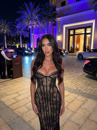 שמלת מקסי סיאנה - שחורה