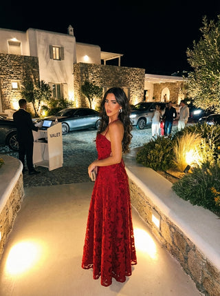 שמלות רוזלה – אדום בורדו