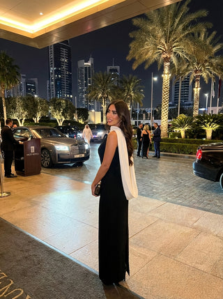 שמלת נוקטירה – שחור ולבן