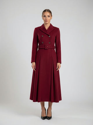 Isolde Double-Breasted Coat Dress