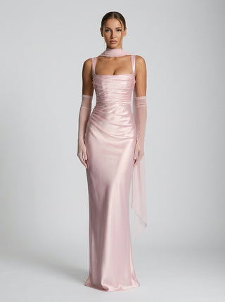 שמלת רגאליה – ורוד תינוק