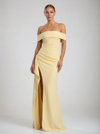 שמלת מרסלין – צהוב לימון