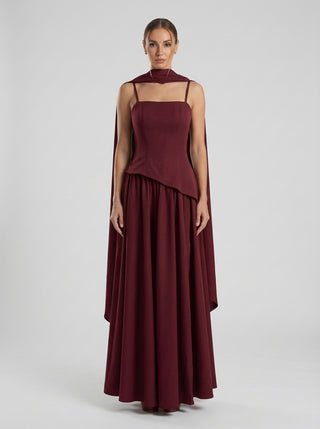 Seraphine Gown – Burgundy