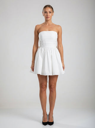 שמלת מיני אורורה — שנהב