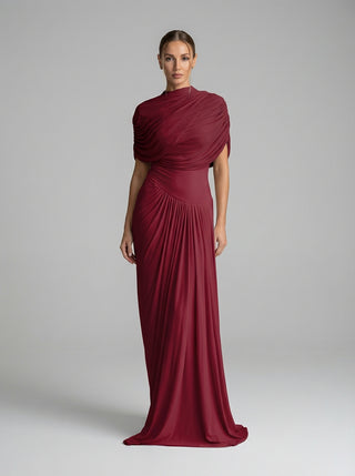 שמלת ערב ארגמנית של Sade