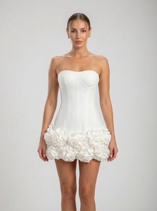 שמלת מיני מחוך עם קפלים של ויויאן