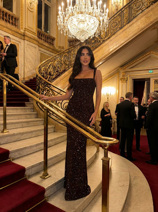 Regalia Gown – Plum Sparkle