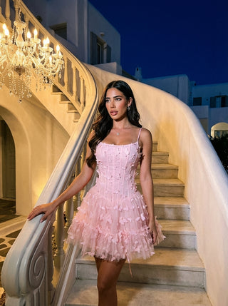 שמלת אירועים בצבע סומק - זורי