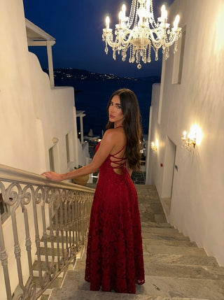 שמלות רוזלה – אדום בורדו