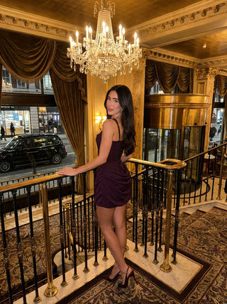 Cornelia Mini Dress - Plum