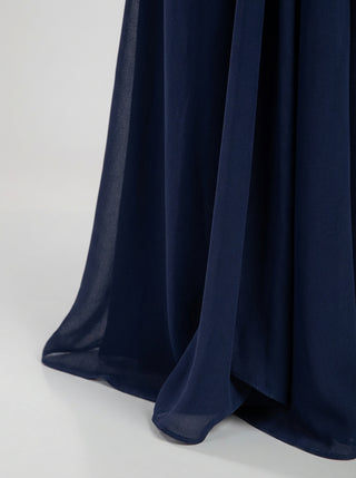 VALENZA Embellished Flow Gown - Midnight Navy