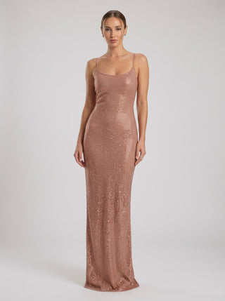 NOVA Rhinestone Slip - Rose Gold