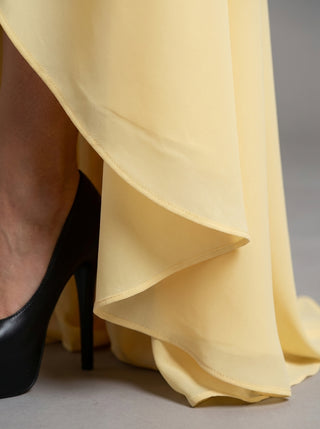 ELVIRA Soft Corset Flow Gown - Butter Yellow