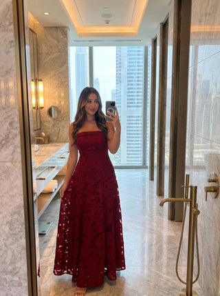 שמלות רוזלה – אדום בורדו