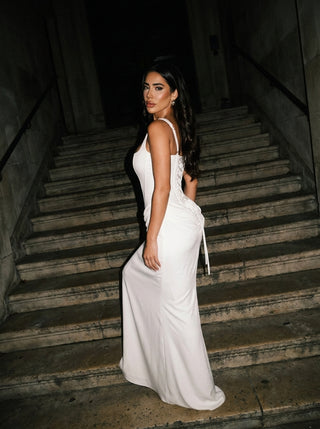 Nocturne Corset Gown – White