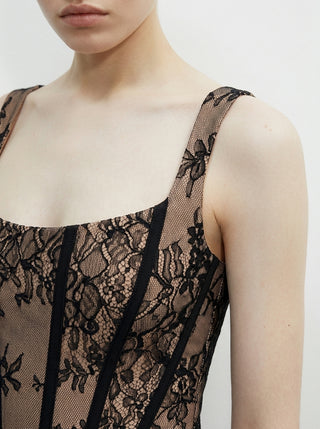 CORNELIA LACE CORSET MINI DRESS