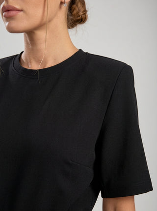 VELINA NOIR SIGNATURE PLEATED TROUSER — BLACK