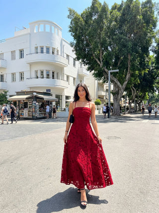 שמלות רוזלה – אדום בורדו