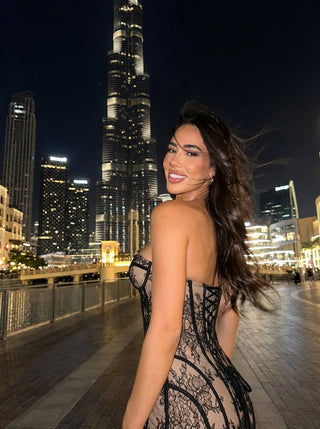 שמלת מקסי סיאנה - שחורה