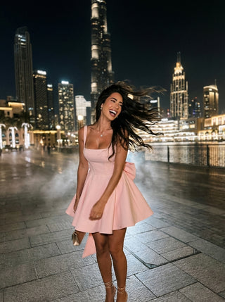 שמלת מיני אקליפסרה - ורודה