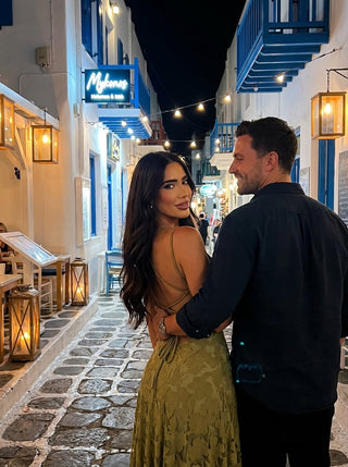 Roselle Gown – Olive Green