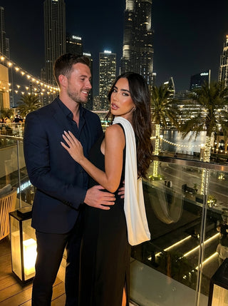 שמלת נוקטירה – שחור ולבן