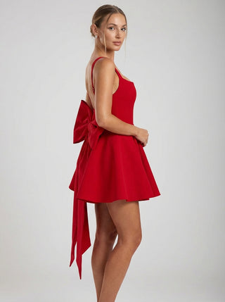 שמלת מיני אקליפסרה – אדום