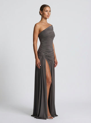 שמלת רפיה נוקטיס - אפור