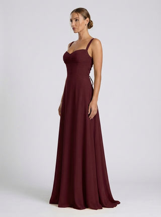 ELVIRA Soft Corset Flow Gown - Dark Cherry