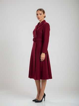 Isolde Double-Breasted Coat Dress